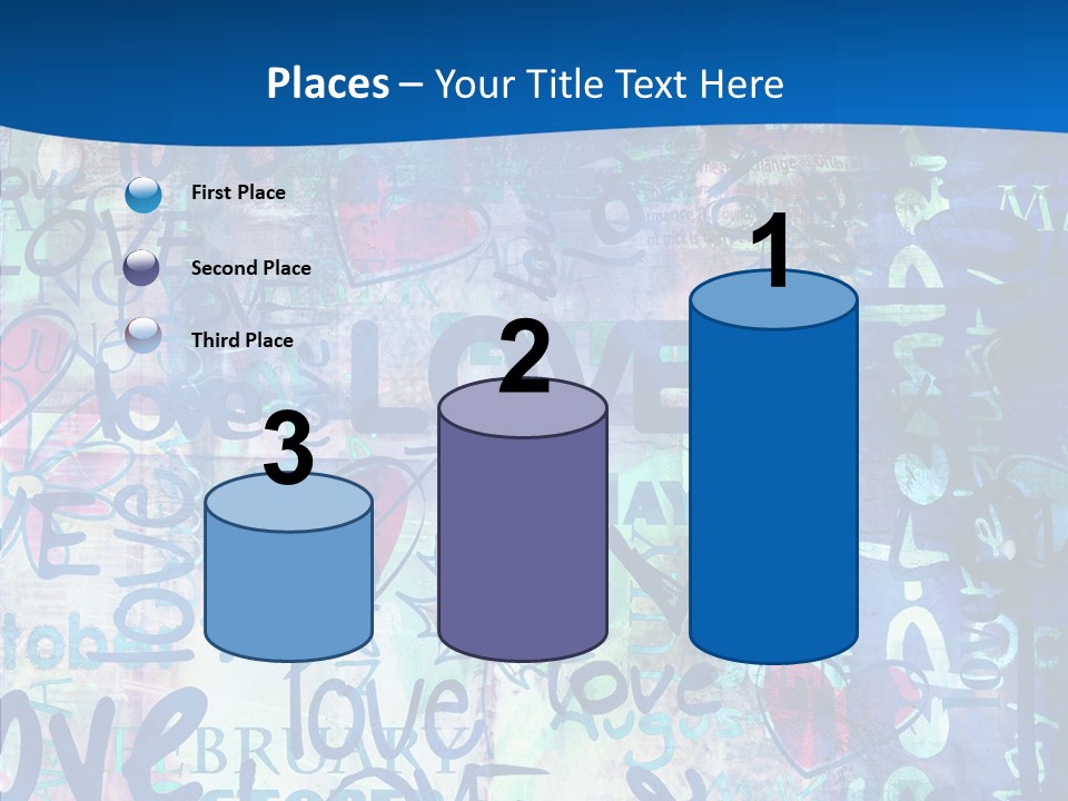 Graffiti Wallpaper Love PowerPoint Template