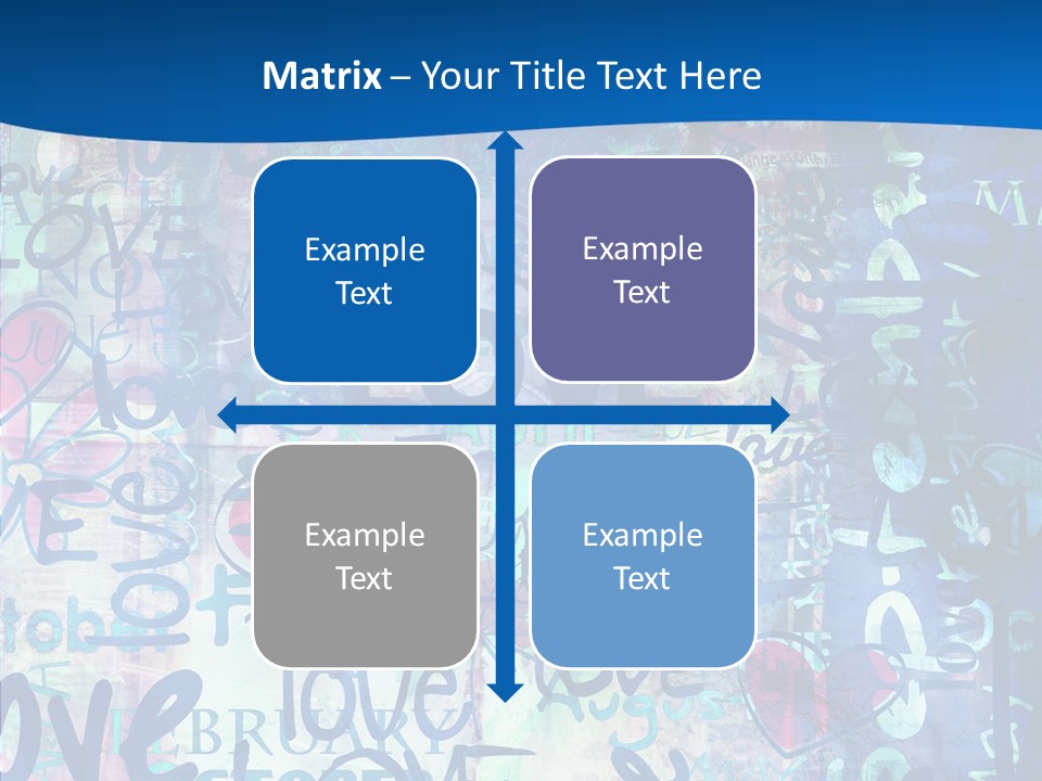 Graffiti Wallpaper Love PowerPoint Template