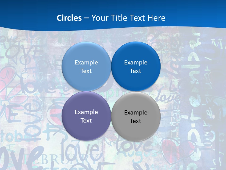 Graffiti Wallpaper Love PowerPoint Template