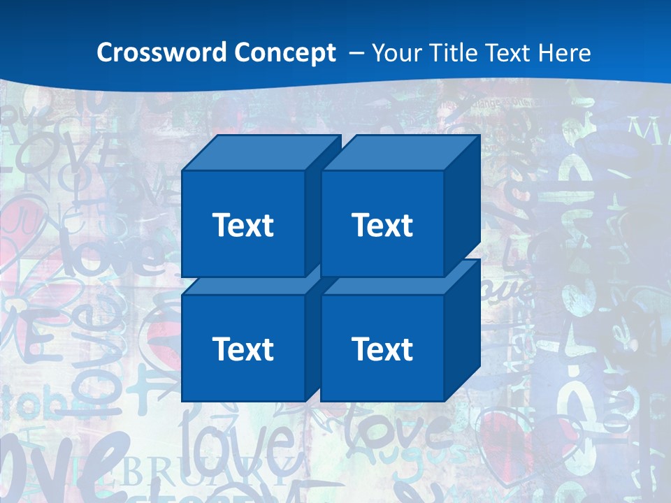 Graffiti Wallpaper Love PowerPoint Template