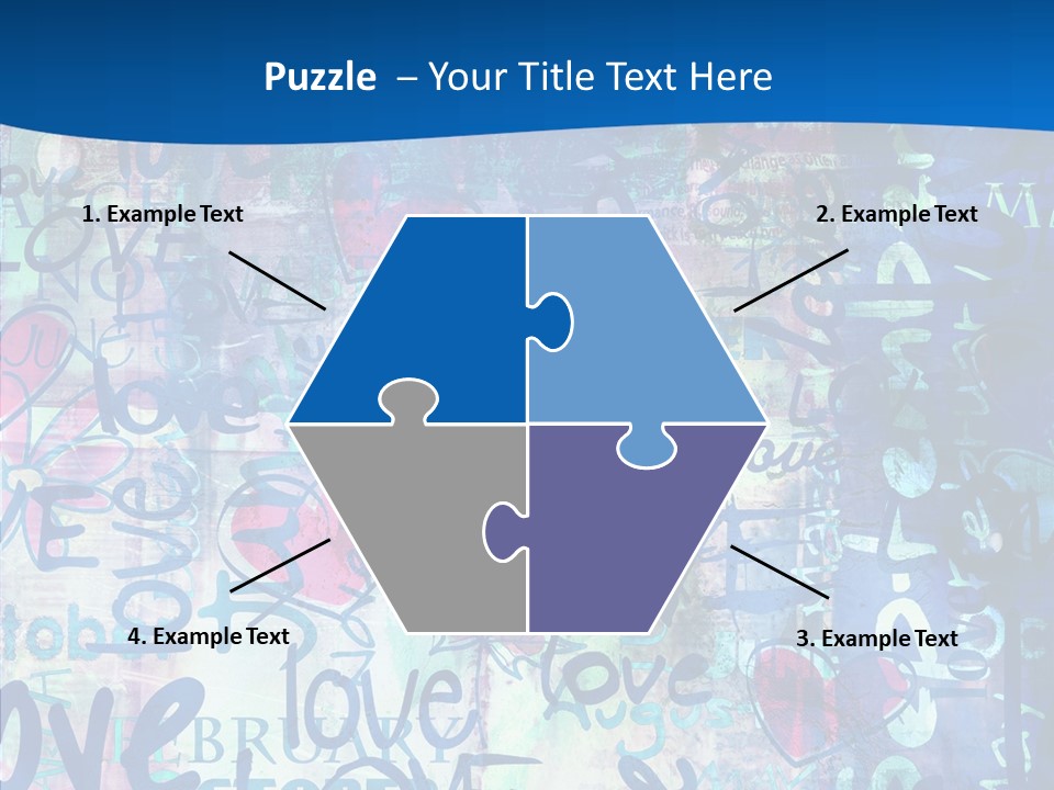 Graffiti Wallpaper Love PowerPoint Template