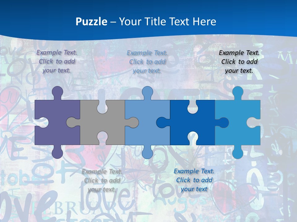 Graffiti Wallpaper Love PowerPoint Template