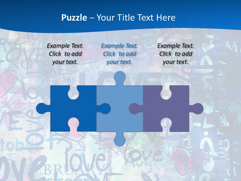 Graffiti Wallpaper Love PowerPoint Template