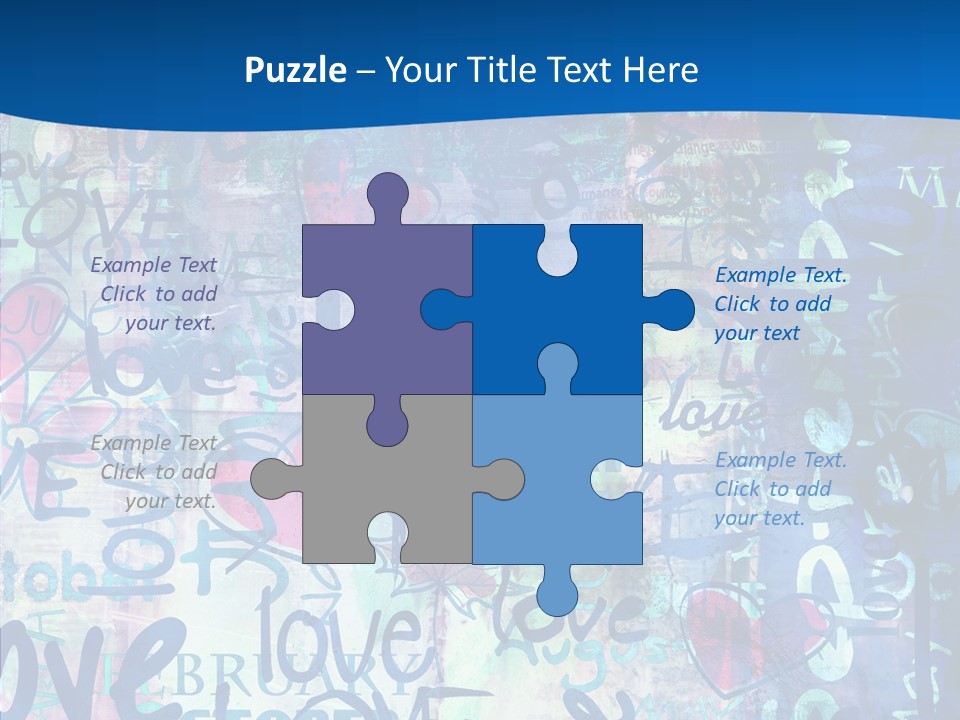 Graffiti Wallpaper Love PowerPoint Template