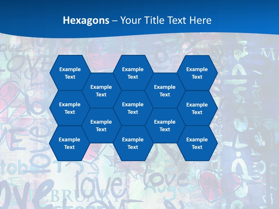 Graffiti Wallpaper Love PowerPoint Template