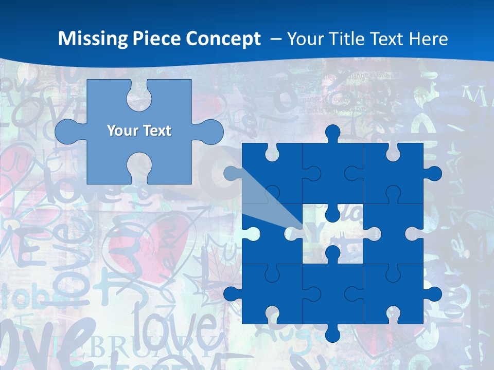 Graffiti Wallpaper Love PowerPoint Template