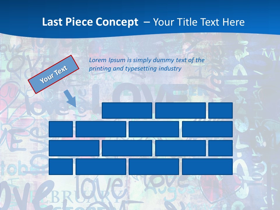 Graffiti Wallpaper Love PowerPoint Template