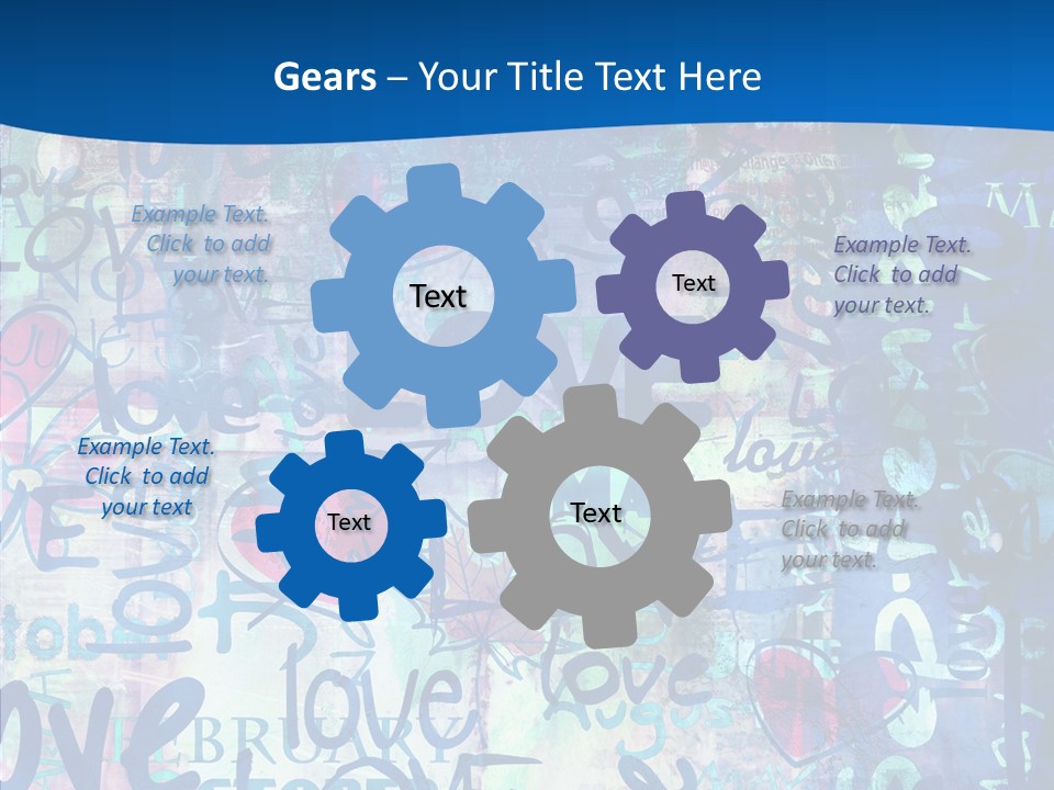 Graffiti Wallpaper Love PowerPoint Template