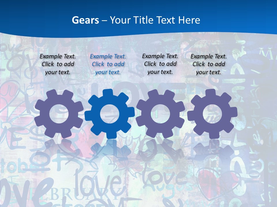 Graffiti Wallpaper Love PowerPoint Template