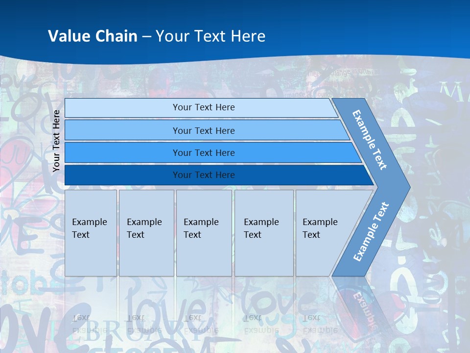 Graffiti Wallpaper Love PowerPoint Template