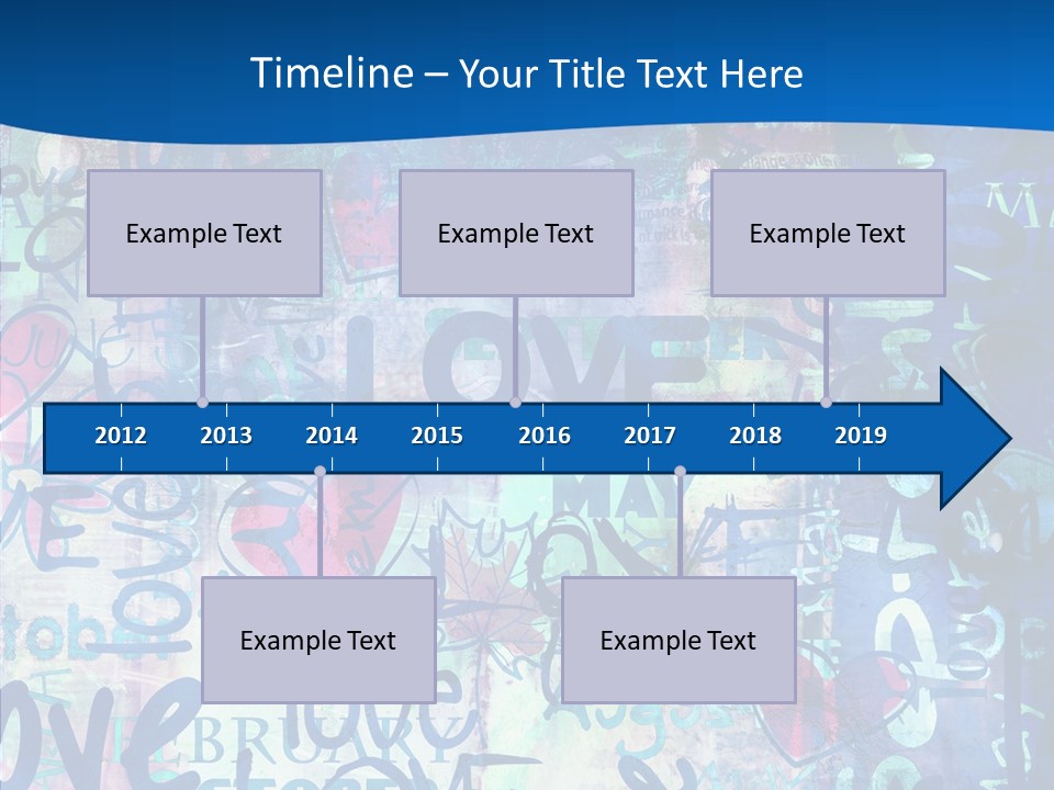 Graffiti Wallpaper Love PowerPoint Template