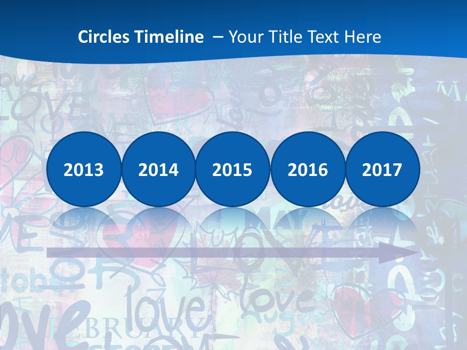 Graffiti Wallpaper Love PowerPoint Template