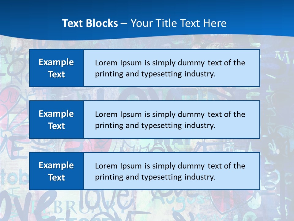 Graffiti Wallpaper Love PowerPoint Template