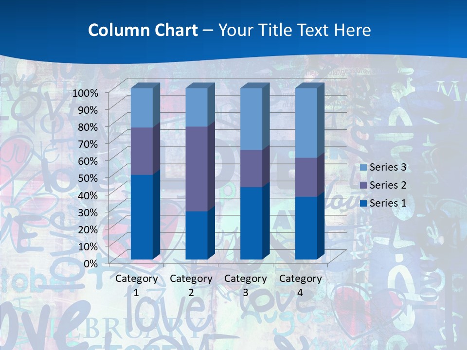 Graffiti Wallpaper Love PowerPoint Template