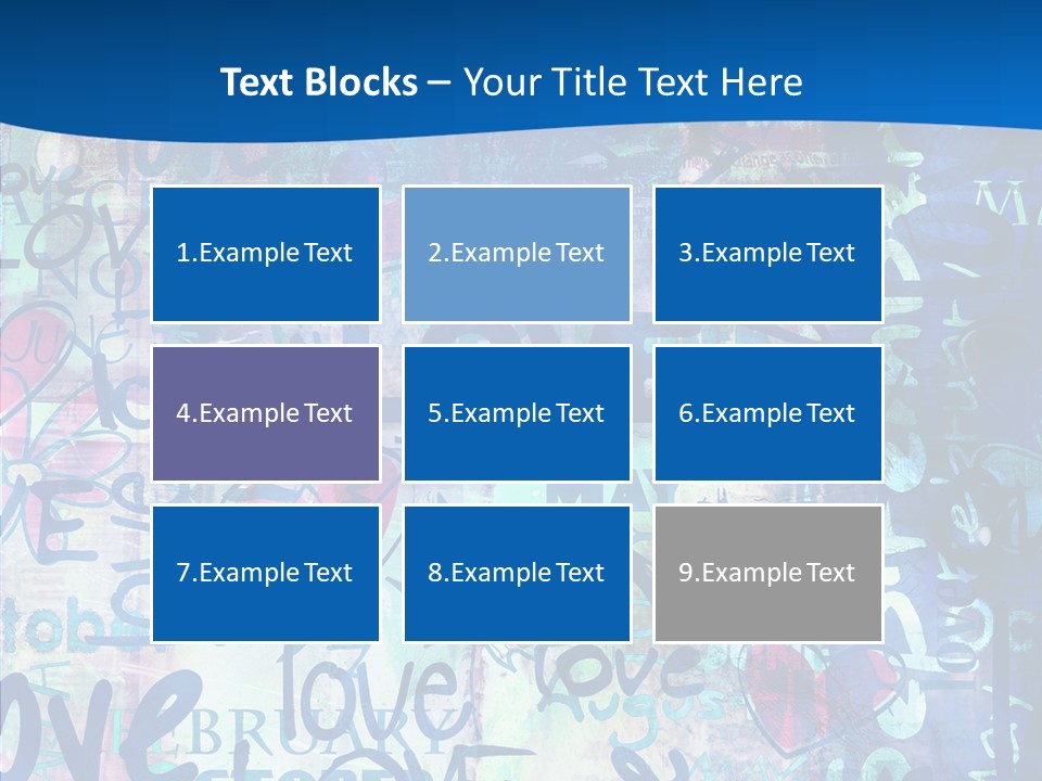 Graffiti Wallpaper Love PowerPoint Template