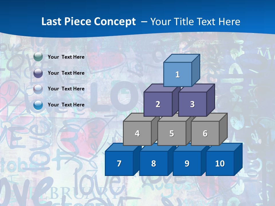 Graffiti Wallpaper Love PowerPoint Template