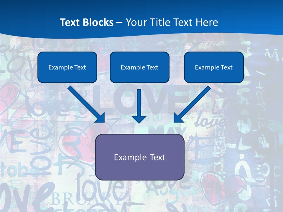 Graffiti Wallpaper Love PowerPoint Template