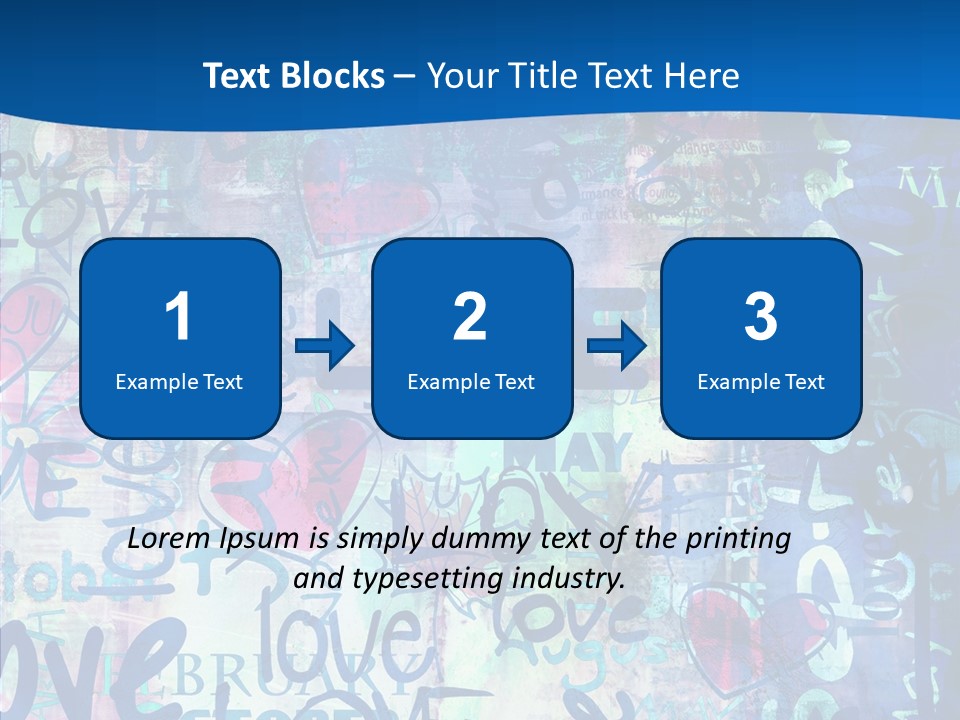 Graffiti Wallpaper Love PowerPoint Template