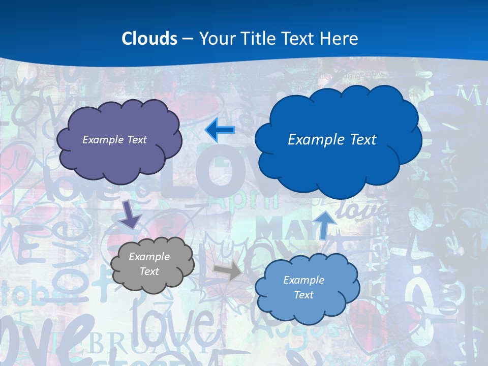 Graffiti Wallpaper Love PowerPoint Template