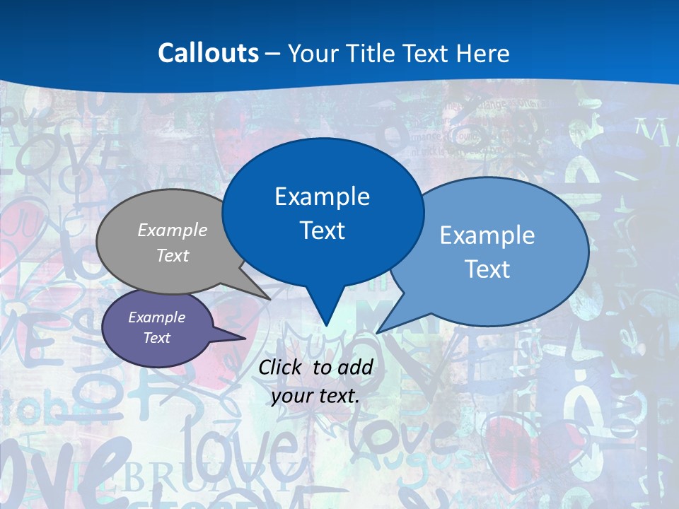 Graffiti Wallpaper Love PowerPoint Template