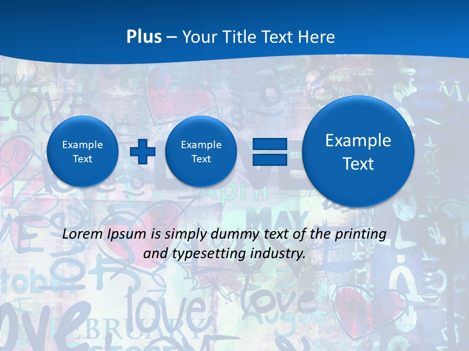 Graffiti Wallpaper Love PowerPoint Template
