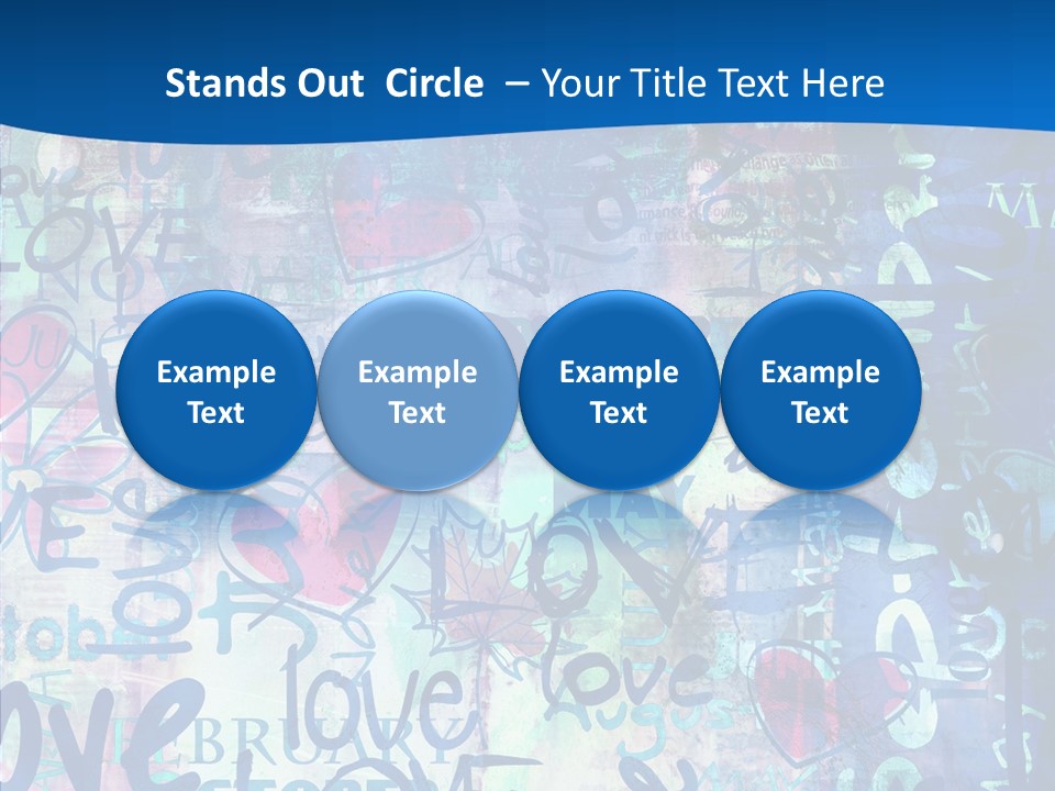 Graffiti Wallpaper Love PowerPoint Template