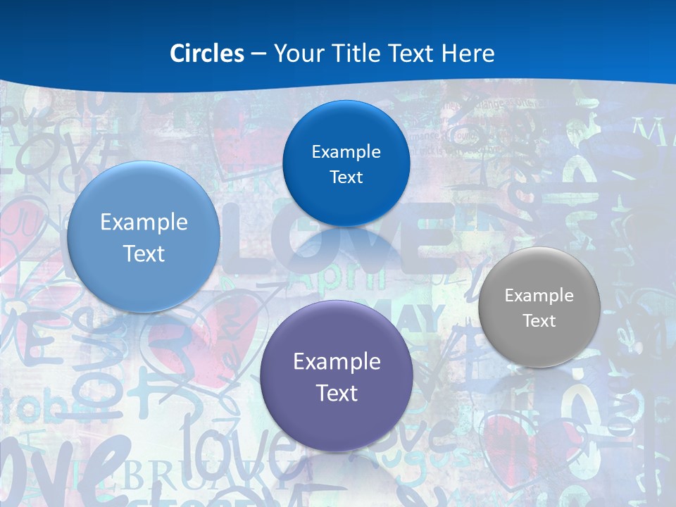 Graffiti Wallpaper Love PowerPoint Template