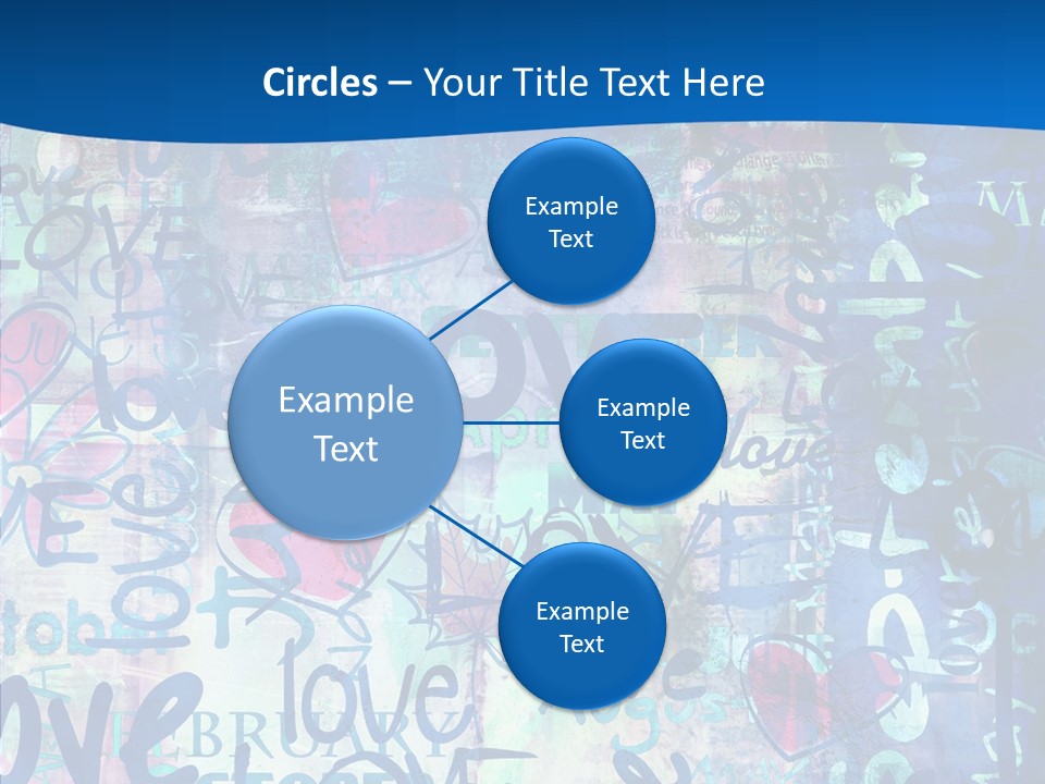 Graffiti Wallpaper Love PowerPoint Template