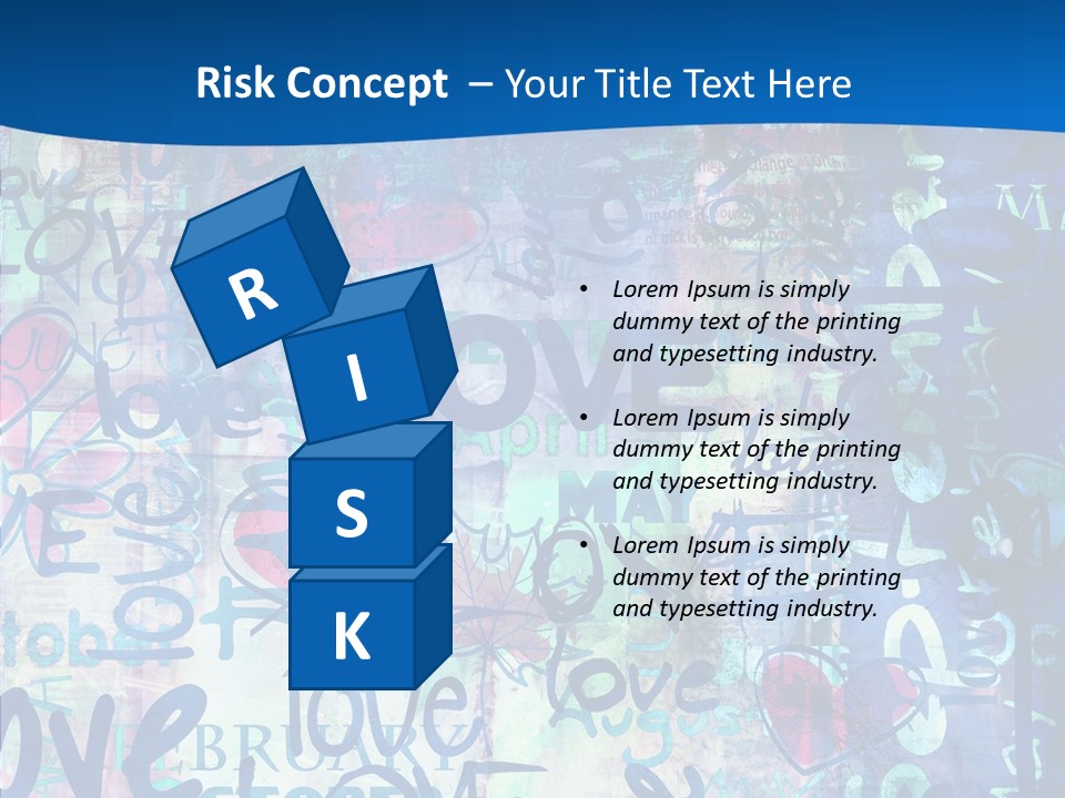 Graffiti Wallpaper Love PowerPoint Template