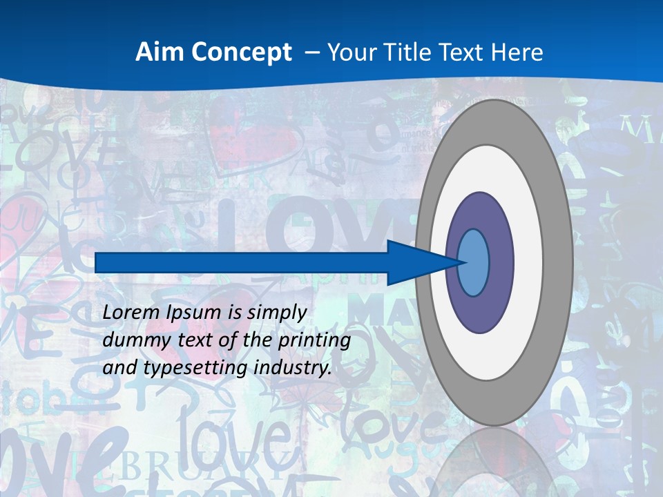 Graffiti Wallpaper Love PowerPoint Template