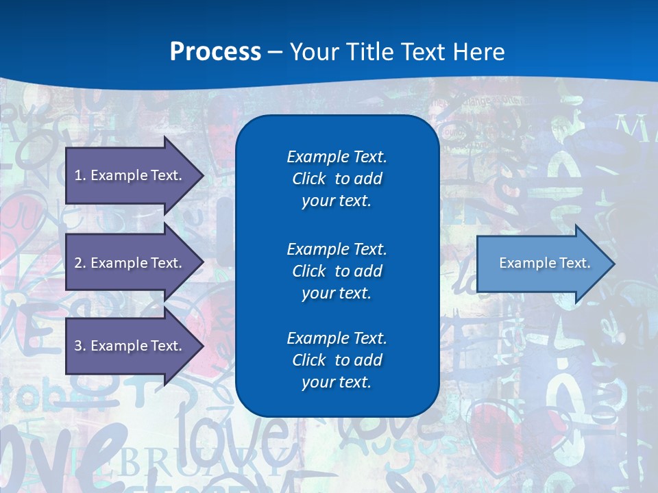 Graffiti Wallpaper Love PowerPoint Template