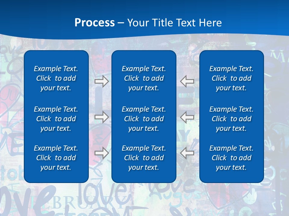 Graffiti Wallpaper Love PowerPoint Template