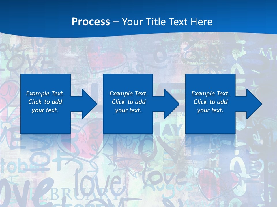 Graffiti Wallpaper Love PowerPoint Template