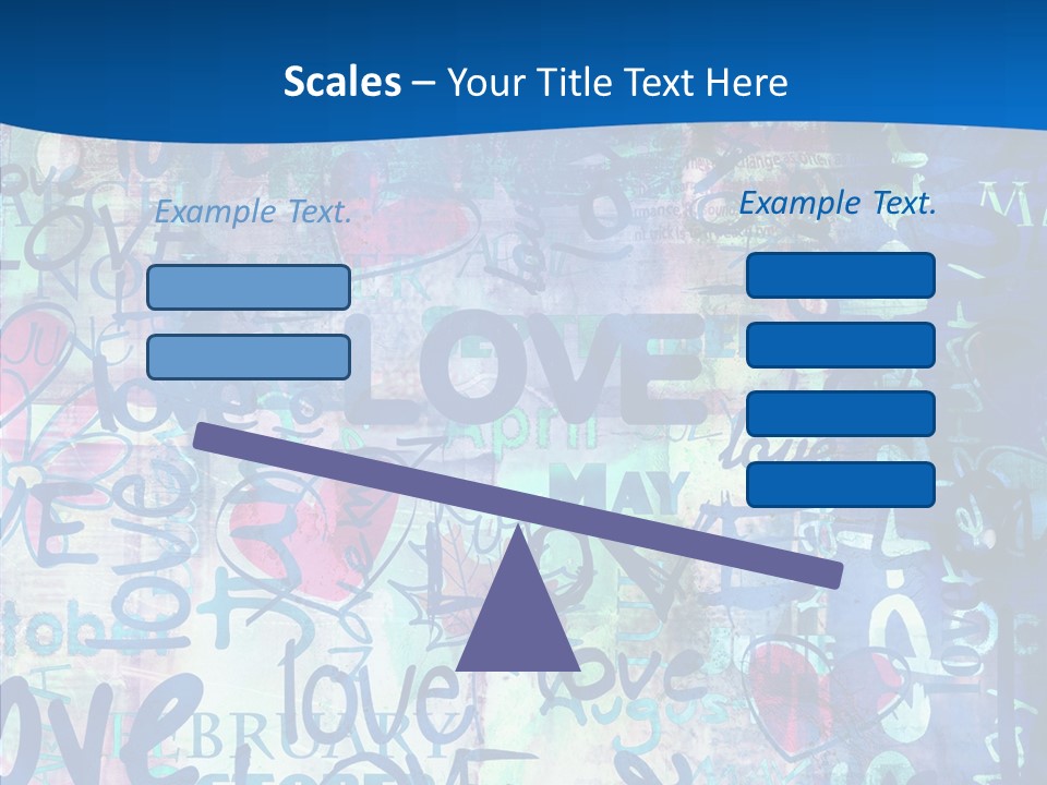 Graffiti Wallpaper Love PowerPoint Template