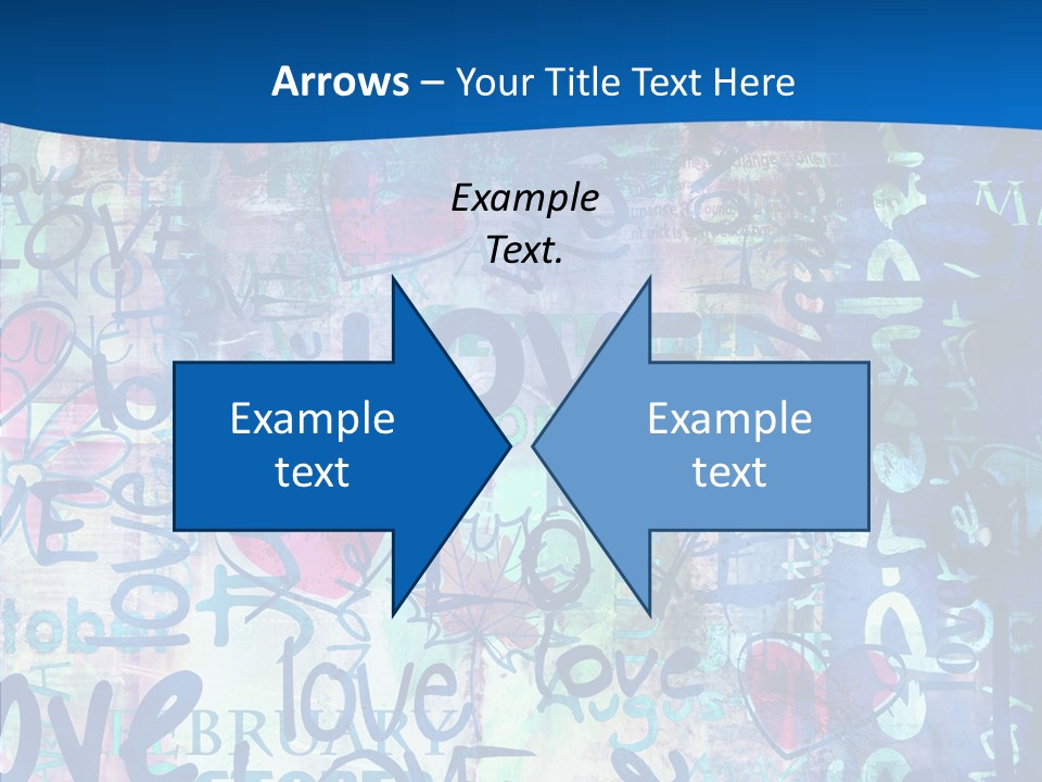 Graffiti Wallpaper Love PowerPoint Template