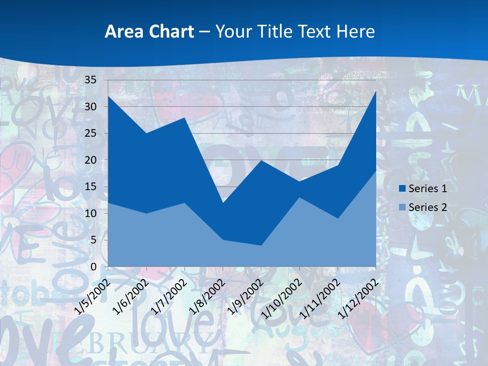 Graffiti Wallpaper Love PowerPoint Template