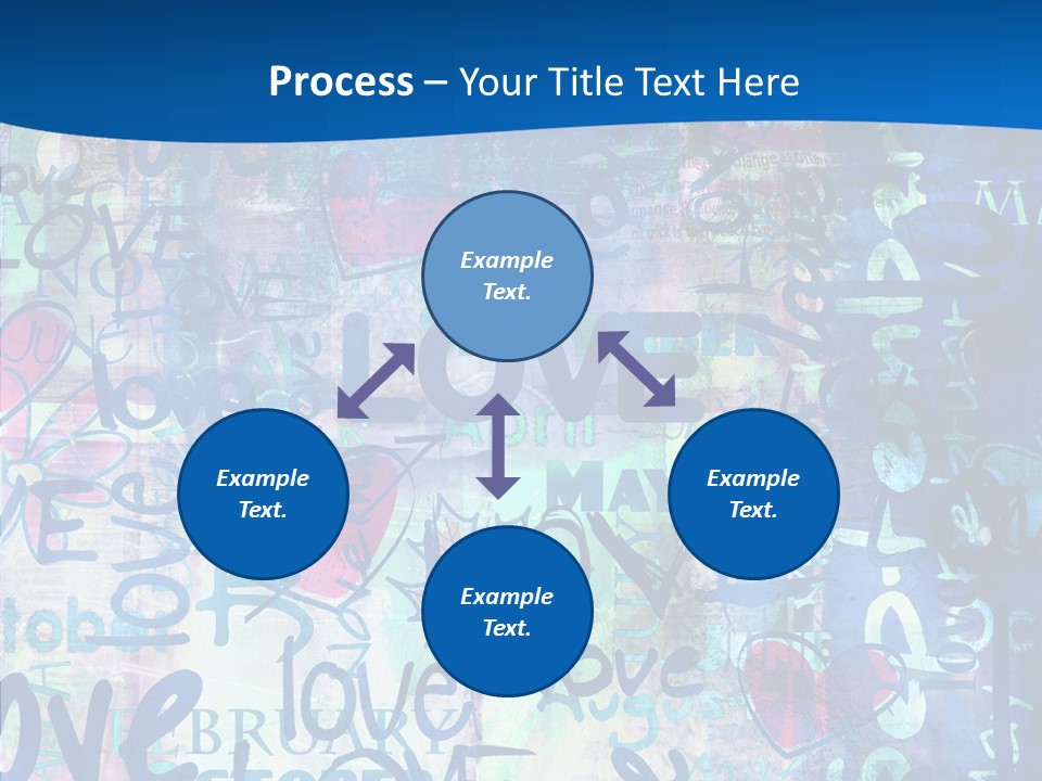 Graffiti Wallpaper Love PowerPoint Template