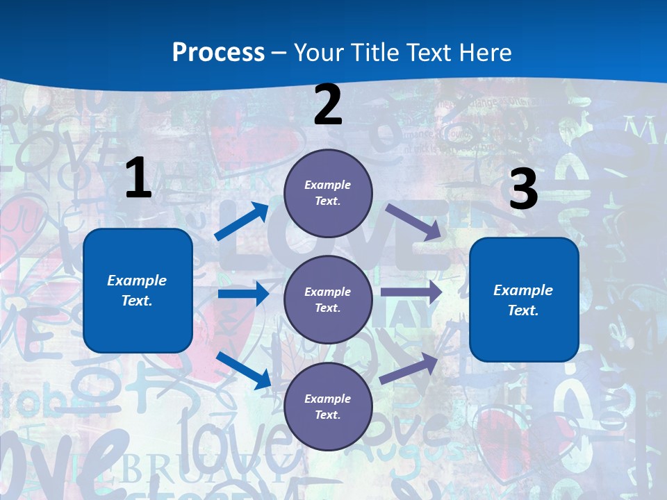 Graffiti Wallpaper Love PowerPoint Template