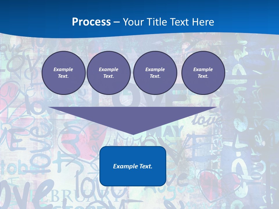 Graffiti Wallpaper Love PowerPoint Template