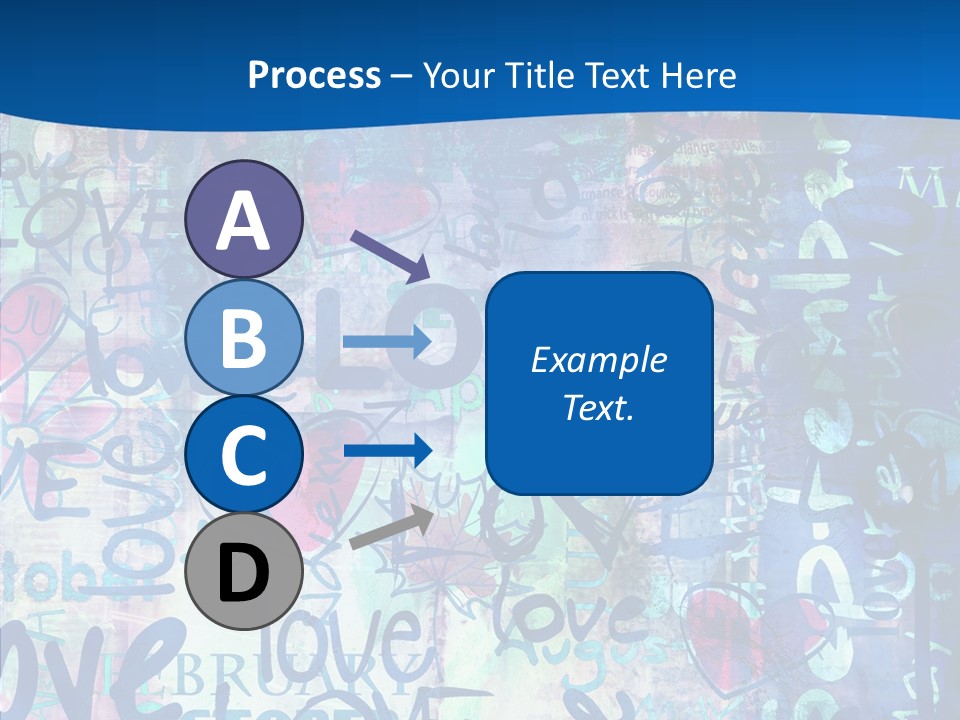 Graffiti Wallpaper Love PowerPoint Template