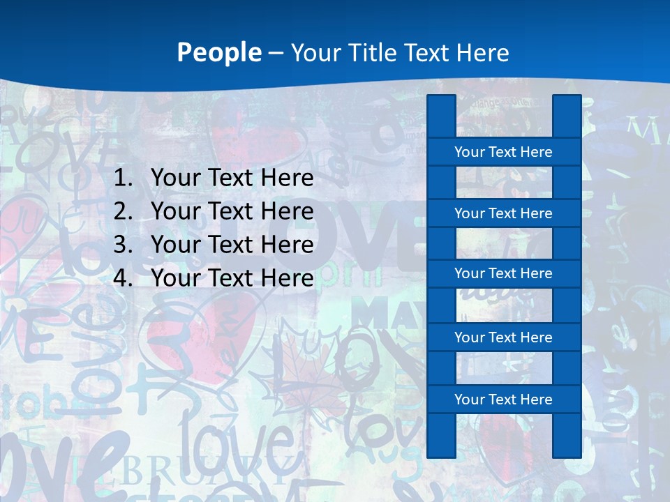 Graffiti Wallpaper Love PowerPoint Template