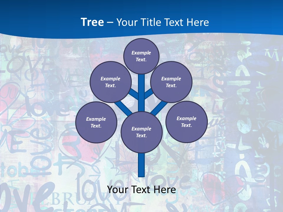 Graffiti Wallpaper Love PowerPoint Template