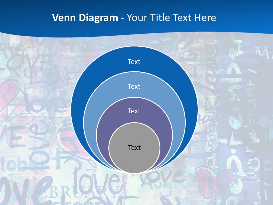 Graffiti Wallpaper Love PowerPoint Template