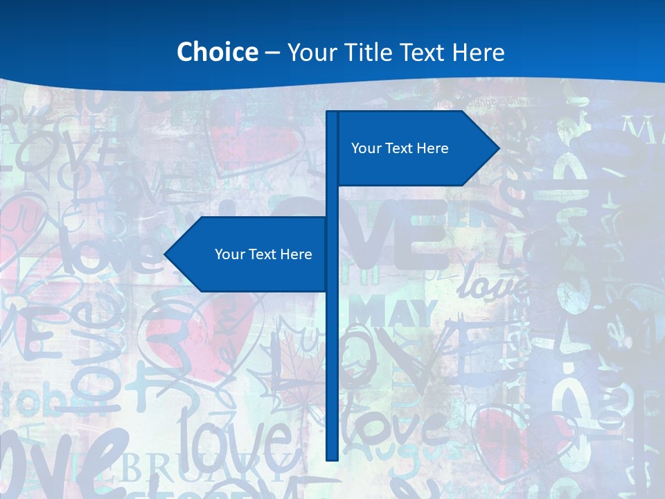 Graffiti Wallpaper Love PowerPoint Template