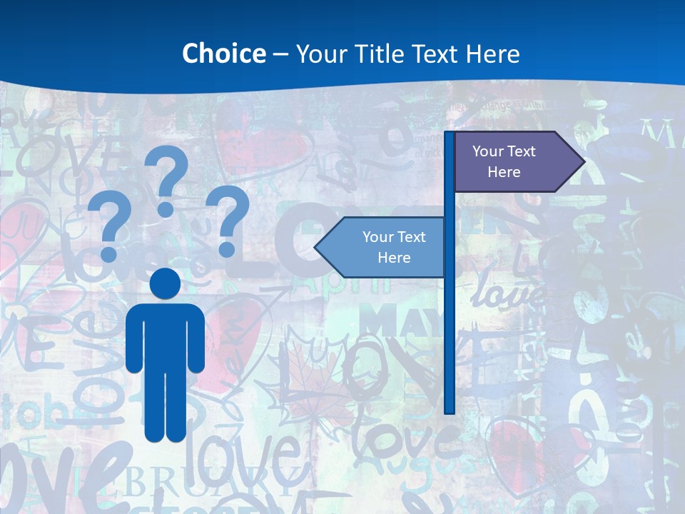 Graffiti Wallpaper Love PowerPoint Template