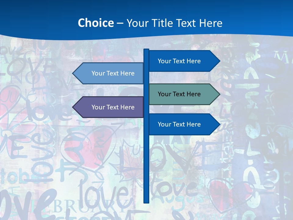 Graffiti Wallpaper Love PowerPoint Template