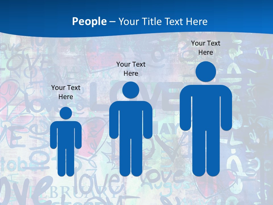 Graffiti Wallpaper Love PowerPoint Template