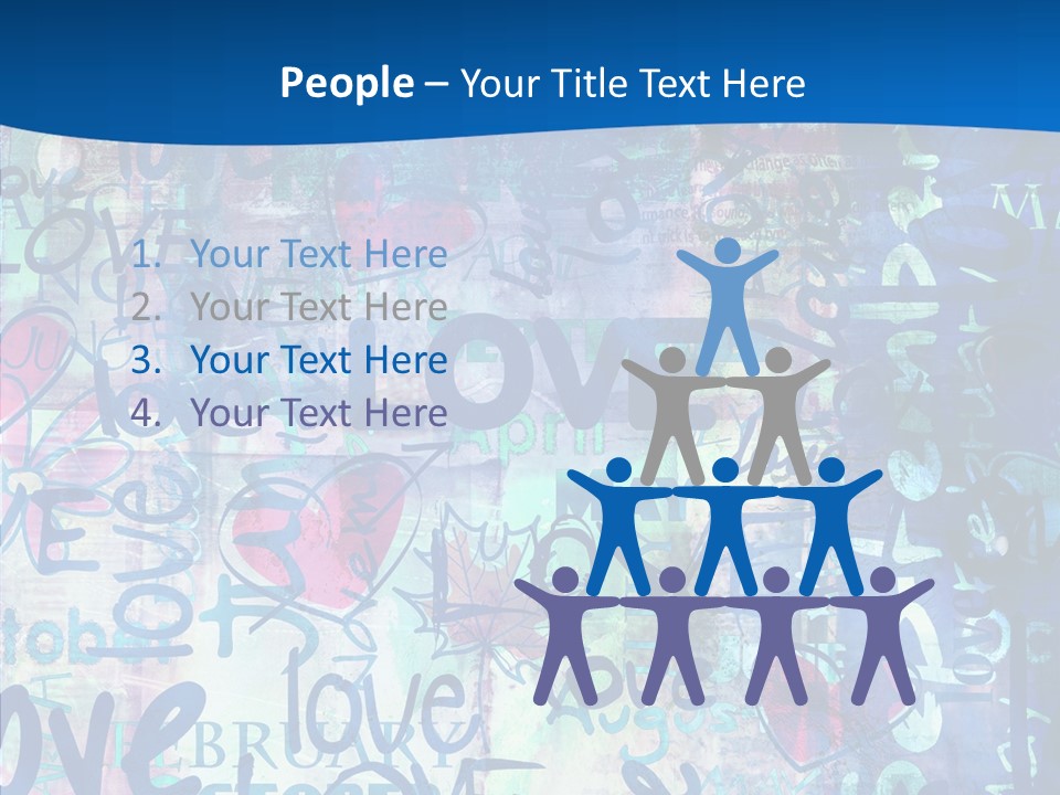 Graffiti Wallpaper Love PowerPoint Template