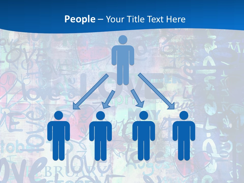 Graffiti Wallpaper Love PowerPoint Template