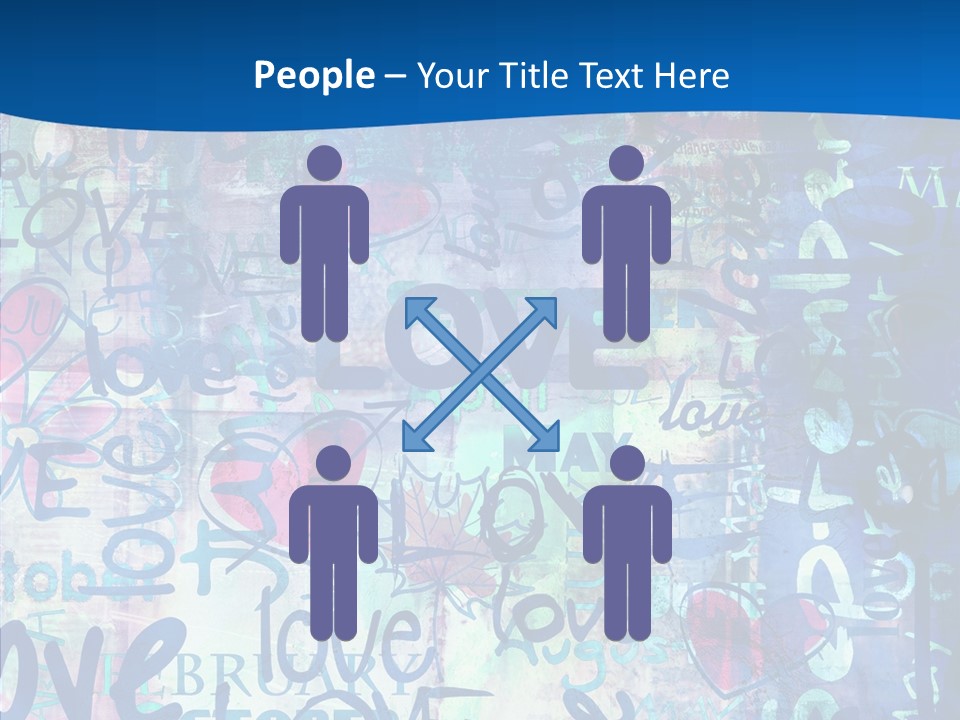 Graffiti Wallpaper Love PowerPoint Template